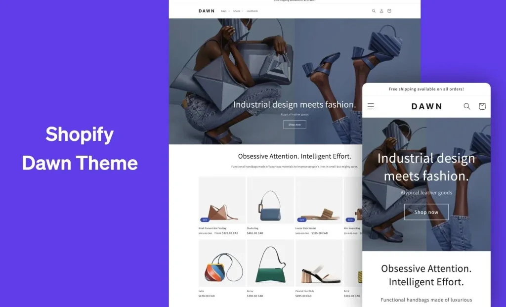 Dawn Theme: best converting shopify theme