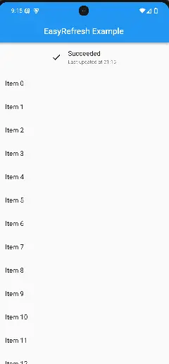 Flutter EasyRefresh