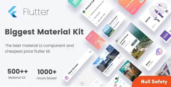 Biggest Material Kit : Flutter UI Kit