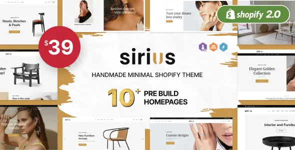 Sirius -Best Shopify Themes for Dropshipping