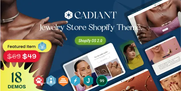 Cadiant - Jewelry Shopify Templates