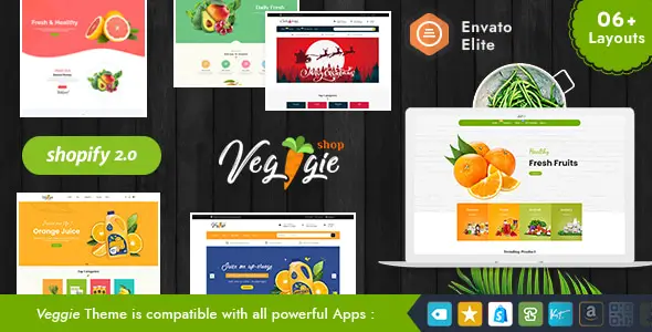 Veggie - Shopify Theme for Cloud Kitchen